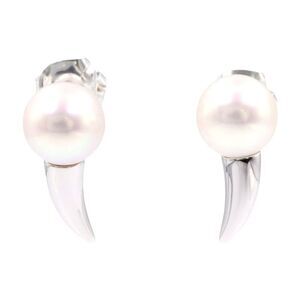 Tasaki K18WG Pearl Earrings
